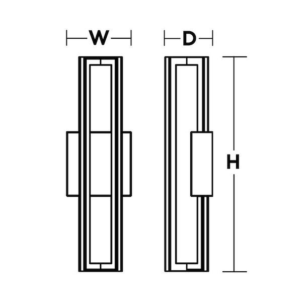 Cass Sconce LED 18W 1800Lm 120V